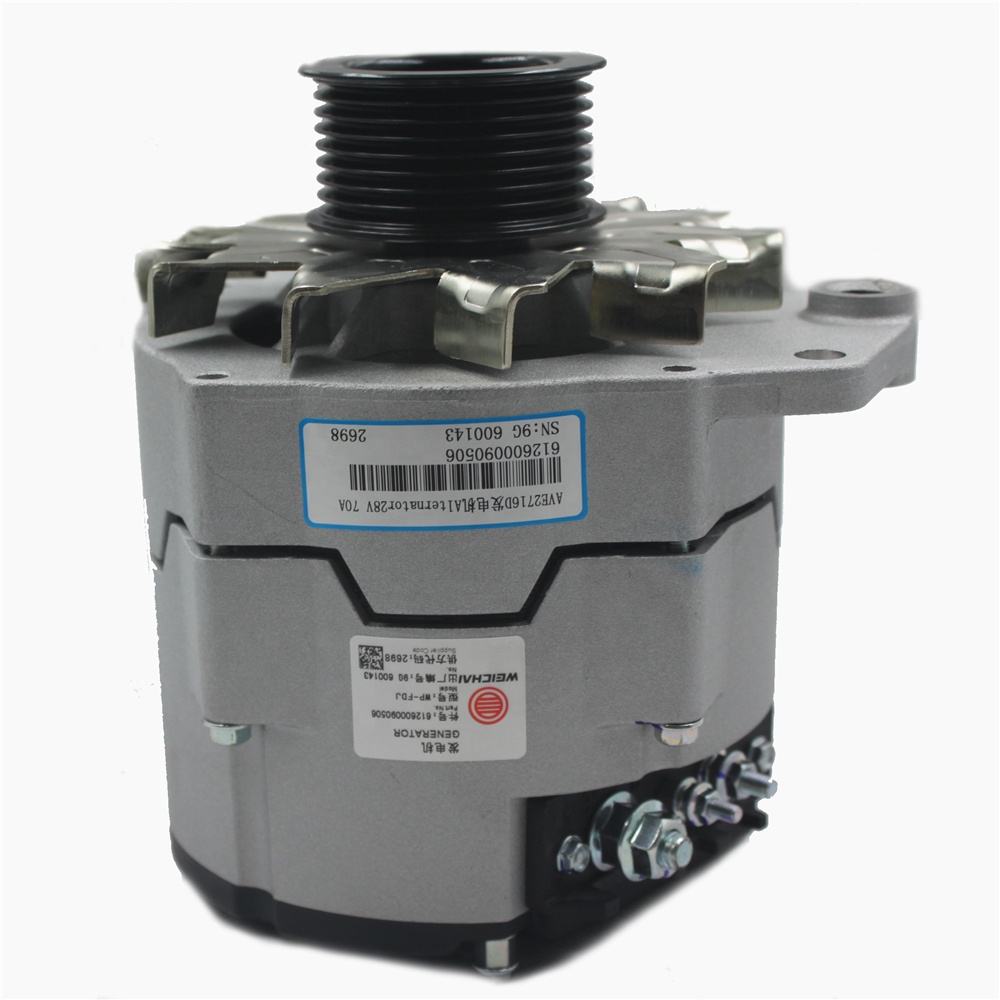 612600090506 Ikoledanu WD615 WP10 awọn ẹya ara ẹrọ alternator fun Weichai Sinotruck Shacman